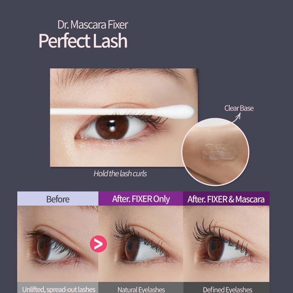 ETUDE Dr. Mascara Fixer for perfect lash, Mascara primer, Curl Hold ETUDE