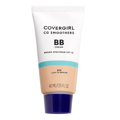 COVERGIRL Smoothers Lightweight BB Cream, 1 Tube (1.35 Ounce), Light to Medium 810 Skin Tones, Hydrating BB Cream with SPF 21 Sun Protection (Packaging May Vary) COVERGIRL