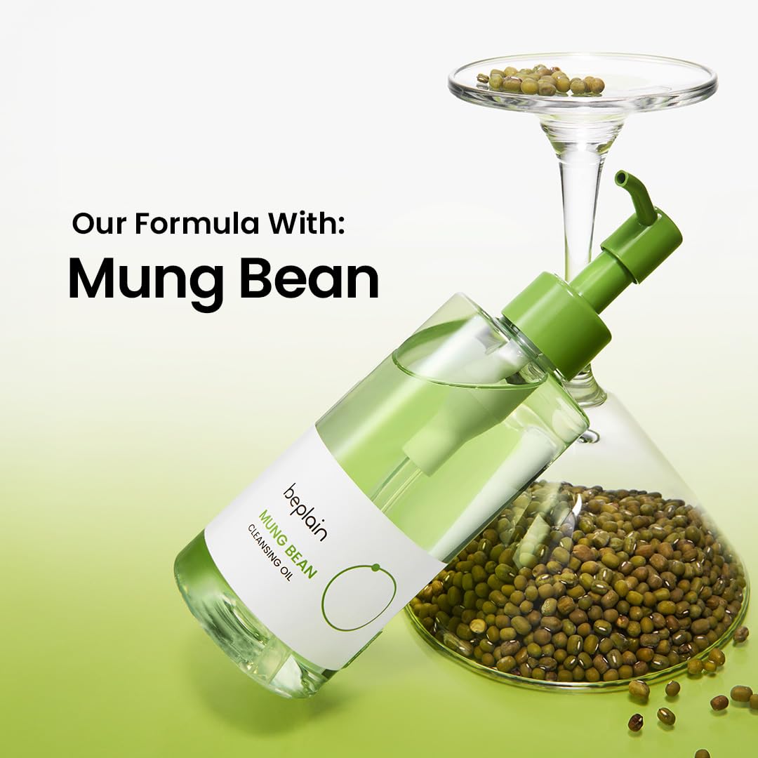 beplain Mung Bean Cleansing Oil Makeup Remover, Sensitive Skin, 6.76 fl oz beplain