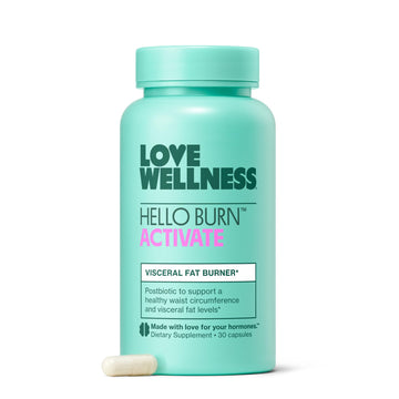 Love Wellness Hello Burn Activate | Support Visceral Fat Burn with HT BPL1 Postbiotic | Supports Healthy Waist Circumference, Longevity and Metabolic Wellness | 30 Count Love Wellness buy australia supplements