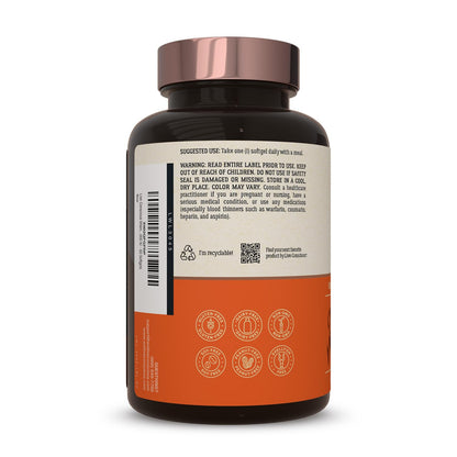 Live Conscious Vitamin K2 MK7 with D3 Supplement | Bone & Heart Health Support - Patented Vitamin K & Vitamin D3 5000 IU - 60 Softgels Live Conscious