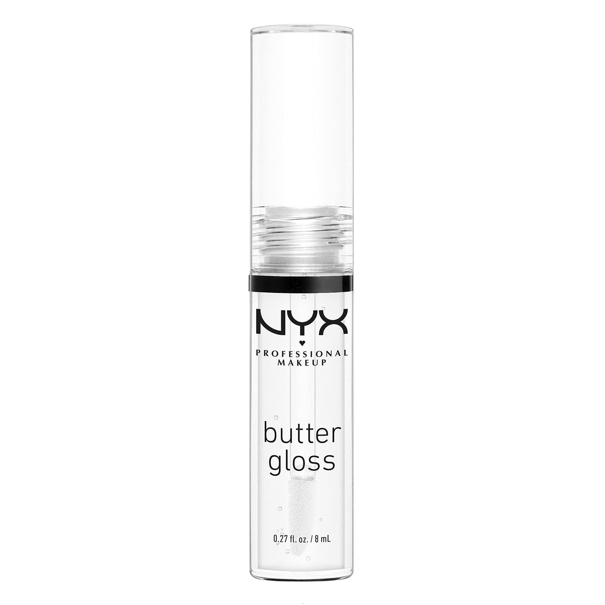 NYX PROFESSIONAL MAKEUP Butter Gloss, Non-Sticky Lip Gloss - Sugar Glass ,Clear NYX PROFESSIONAL MAKEUP