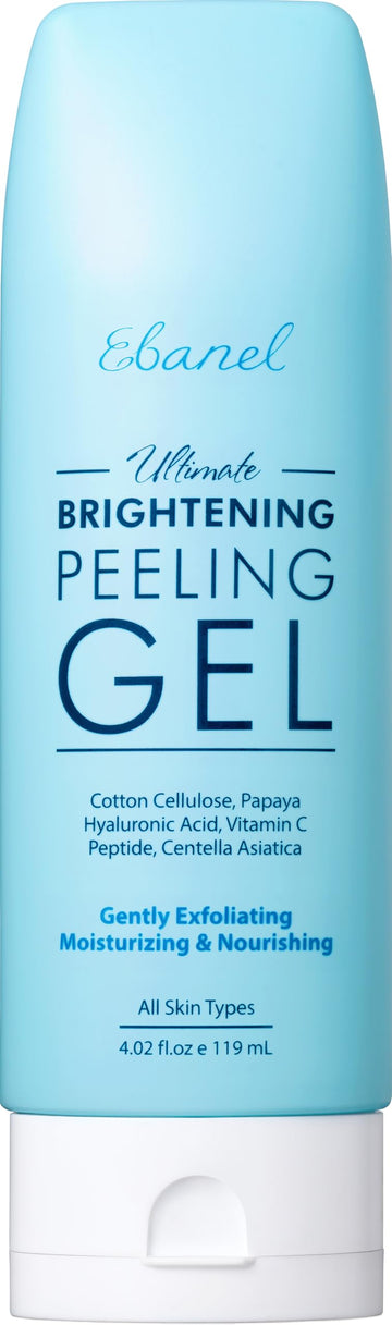 Ebanel Brightening Peeling Gel with Cotton Cellulose, Rice, Papaya, Centella, Hyaluronic Acid for Face and Body, Gentle Exfoliating Face Scrub Gel Peel Wash, Deep Pore Cleanser Minimizer Exfoliator Ebanel buy australia supplements