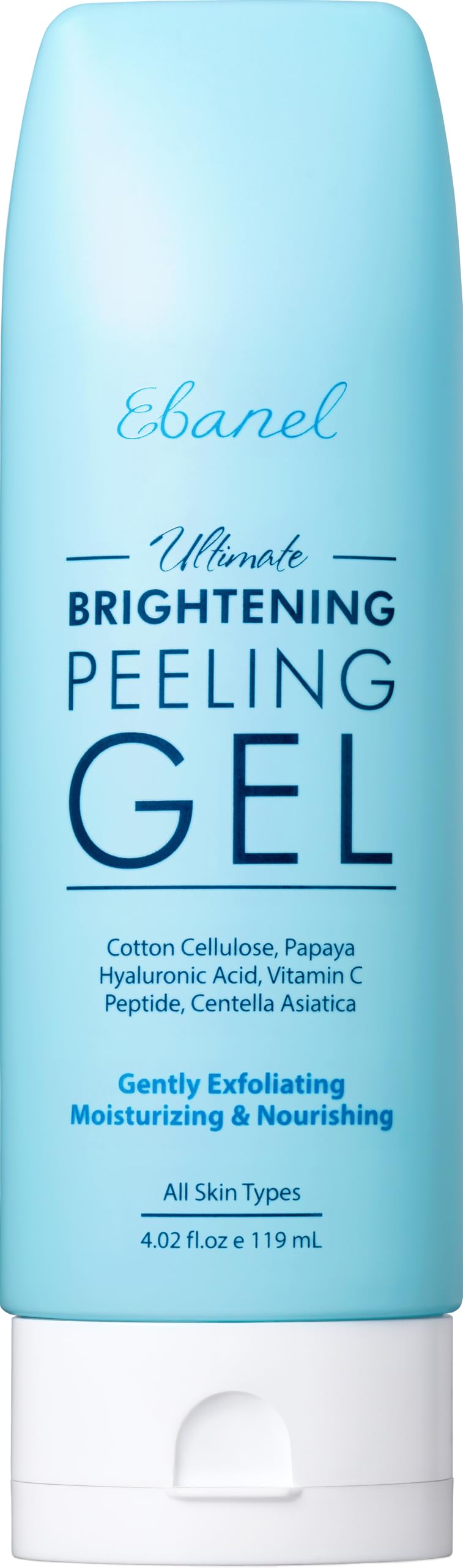 Ebanel Brightening Peeling Gel with Cotton Cellulose, Rice, Papaya, Centella, Hyaluronic Acid for Face and Body, Gentle Exfoliating Face Scrub Gel Peel Wash, Deep Pore Cleanser Minimizer Exfoliator Ebanel buy australia supplements