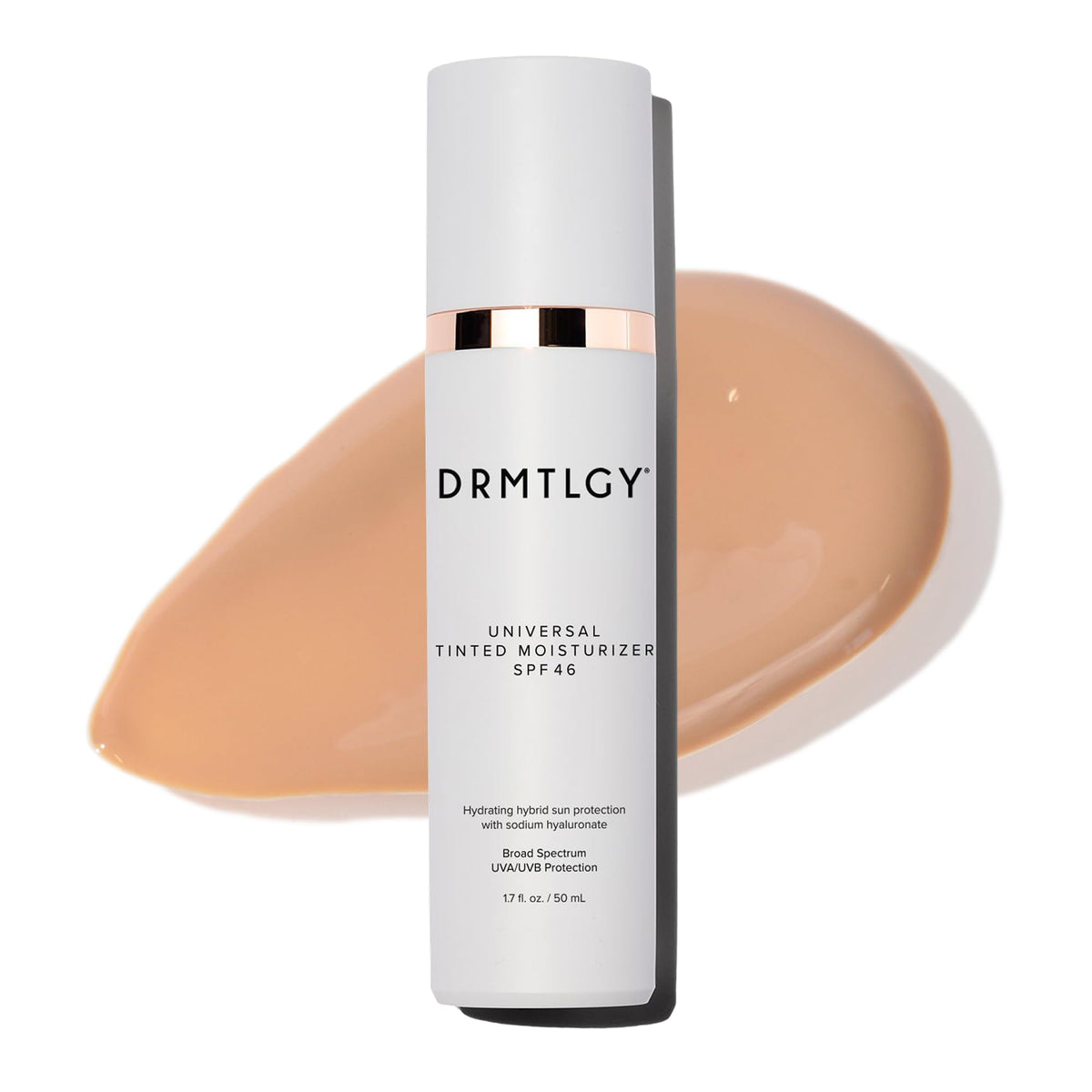 DRMTLGY Universal Tinted Moisturizer SPF 46, Dewy Tinted Sunscreen DRMTLGY