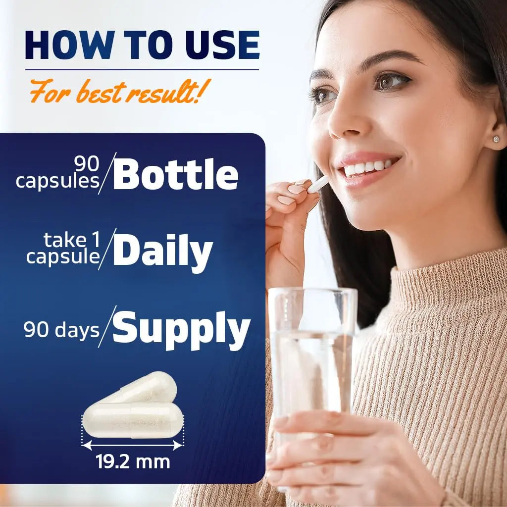 Vitamatic Lithium Orotate 20mg, 90 Capsules - Veggie Caps, Non-GMO, Gluten Free Vitamatic