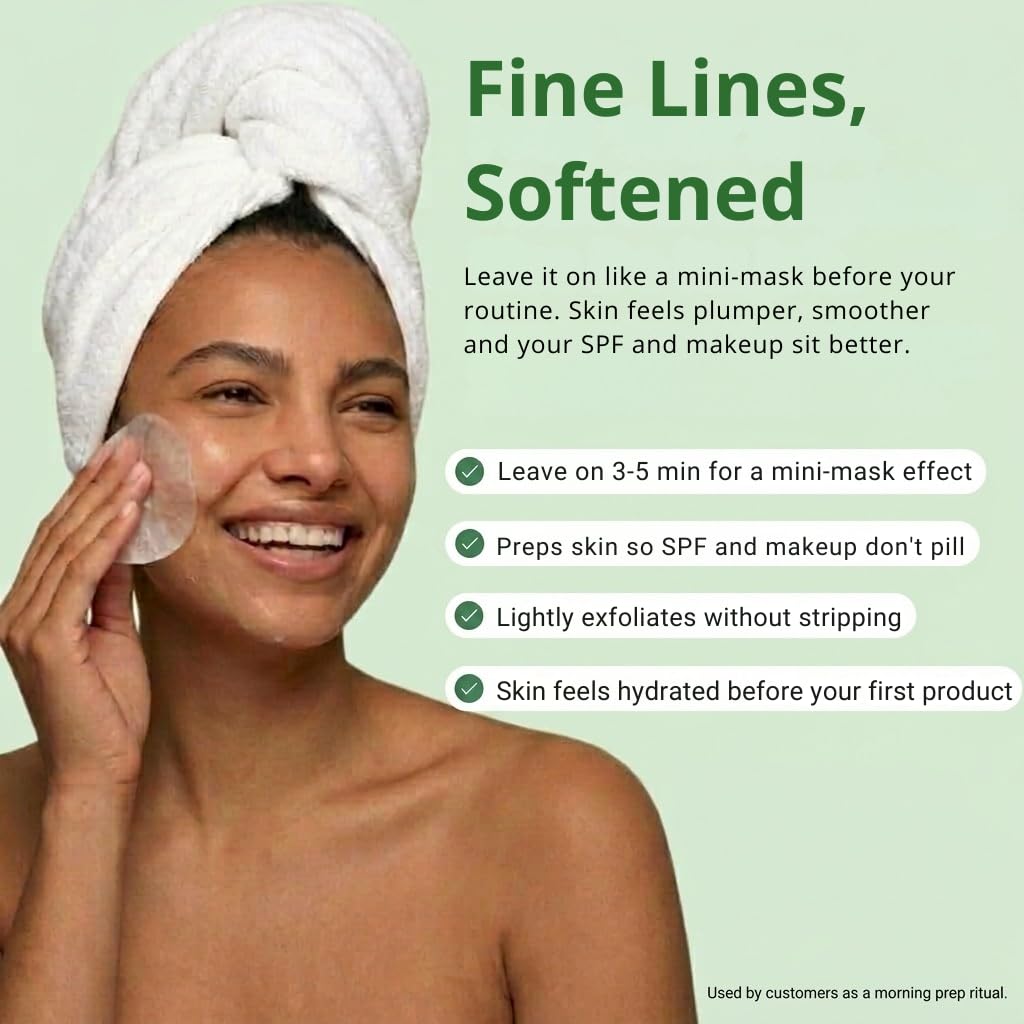 QUIA Korean Anti Aging Toner Pads- Gentle Exfoliating Soothing Formula QUIA Beauty