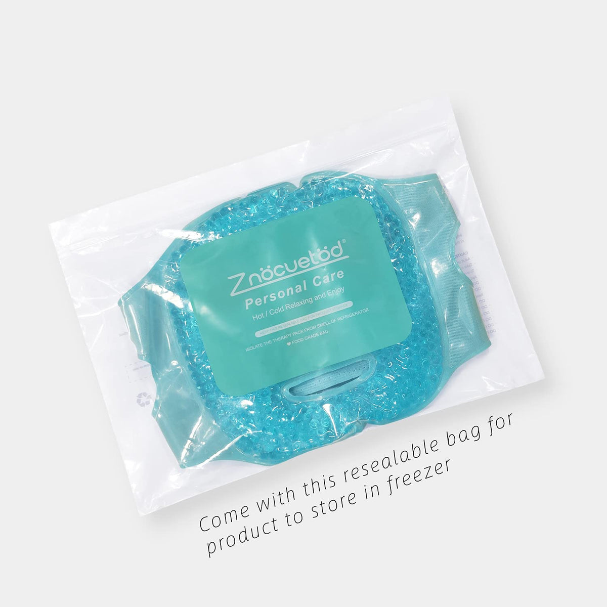 ZNÖCUETÖD Cold Face Ice Mask Facial Ice Pack, Hot Cold Compress for Face ZNÖCUETÖD