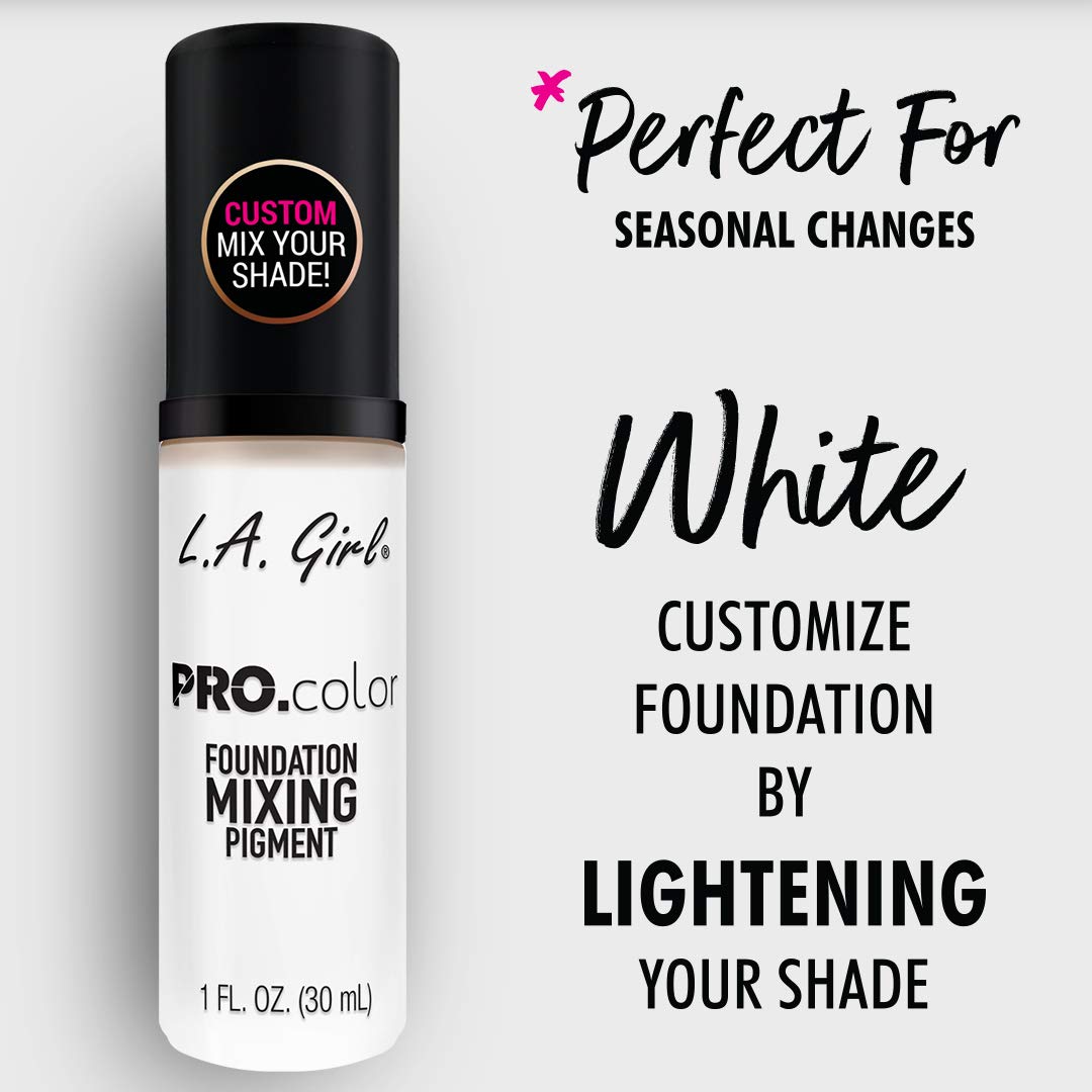 L.A. Girl PRO.color Foundation Mixing Pigment, White GLM711N L.A. Girl