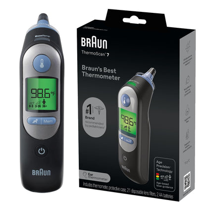 Braun ThermoScan 7 Digital Ear Thermometer for Adults, Babies & Infants, Age-Adjusted Fever Guidance, No. 1 Brand Recommended by Pediatricians Gsupps Australia