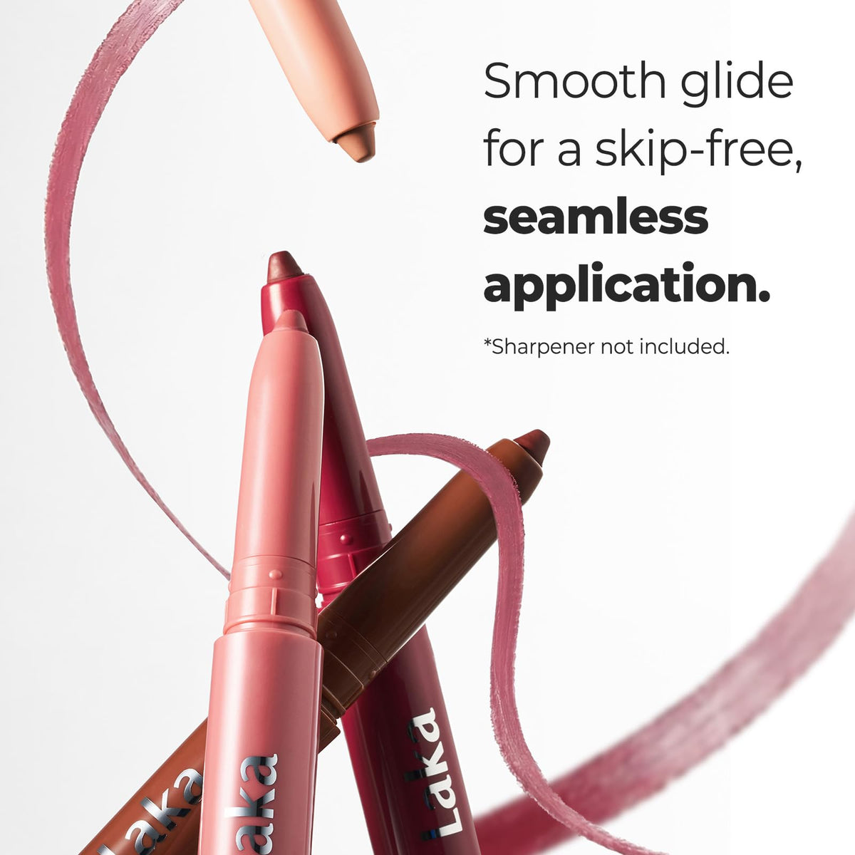 Laka Lip Liner - Smooth & Blendable Soft Matte Lip Contour Pencil for Shaping & Overlining Lips | Waterproof Formula, Oil-Cleanse Off, Long-Lasting Wear | #08 Burnt Brown (Deep Cocoa Brown) Laka