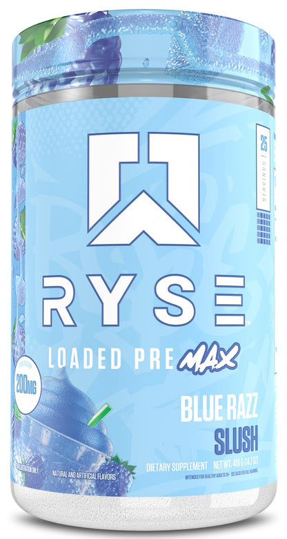 Ryse Loaded Pre Max Pre Workout Powder - Orange Cream - 300mg Dual-Phase Caffeine for Sustained Energy for Men & Women - L-Citrulline, PeptiPump & Alpha-GPC for Power, Pumps & Focus - 25 Servings