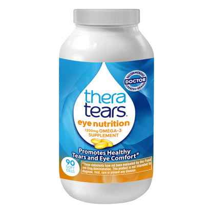 TheraTears Omega 3 Supplement, 1200mg, 90 ct (Pack of 1) TheraTears