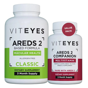 Viteyes AREDS 2 Capsules and Viteyes Multivitamin AREDS 2 Companion, Single Daily Dose Eye Vitamins, 3 Month Supply Viteyes buy australia supplements