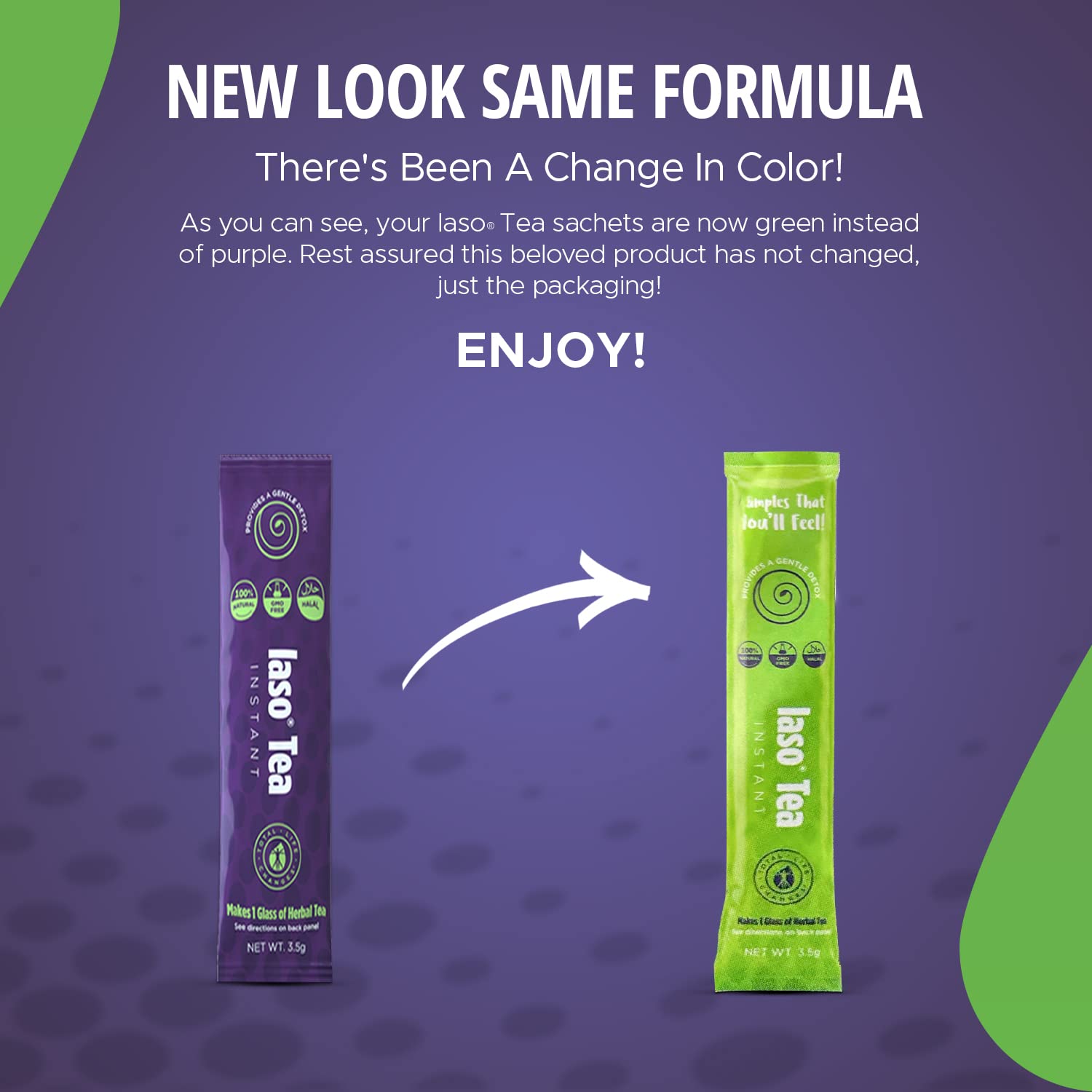 TLC Total Life Changes IASO Natural Detox Instant Herbal Tea - Expiration Date on the Top Total Life Changes buy australia supplements