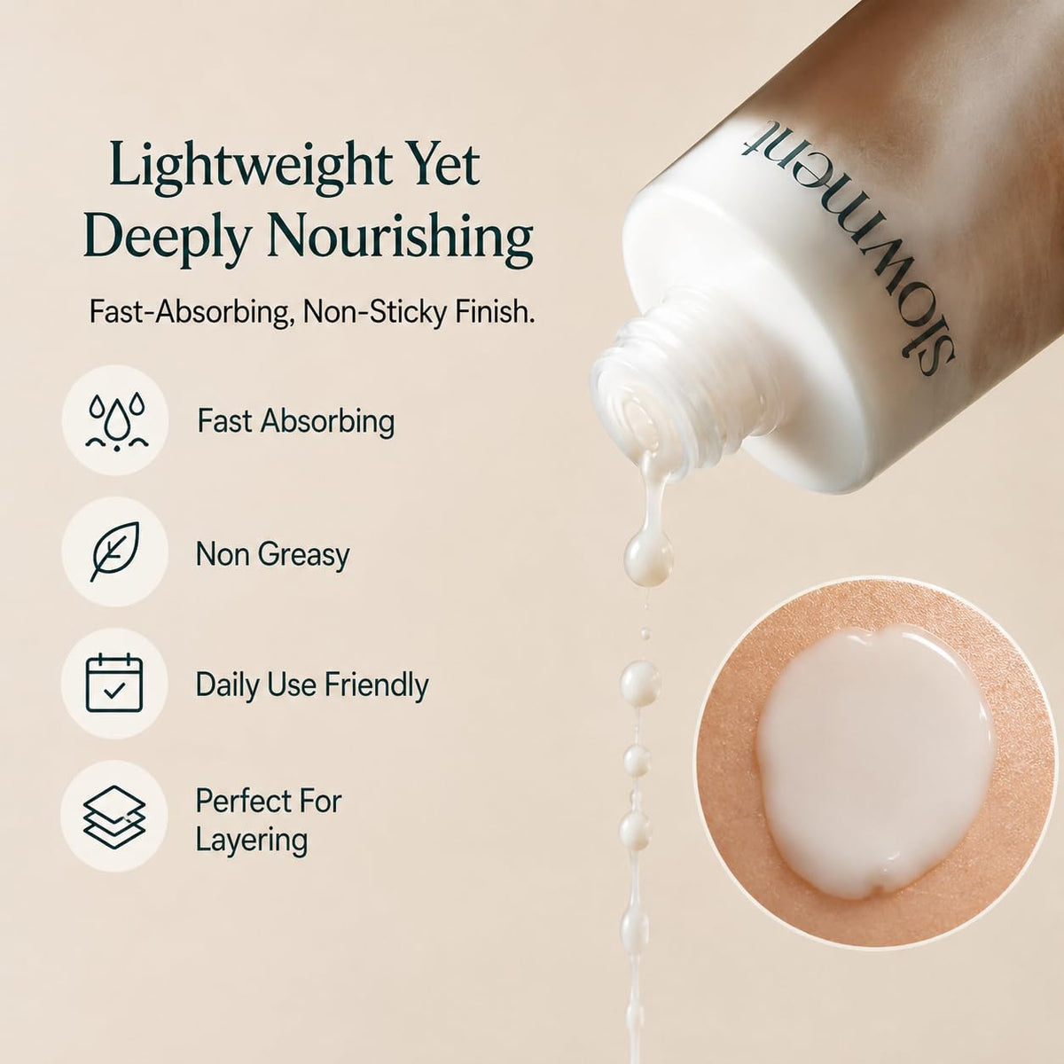 slowment Flooding First Essence – Korean Hydrating Facial Essence for Glass Skin, Lightweight First-Step Skincare for Dry & Sensitive Skin, Deep Moisture & Glow Booster, 210ml slowment
