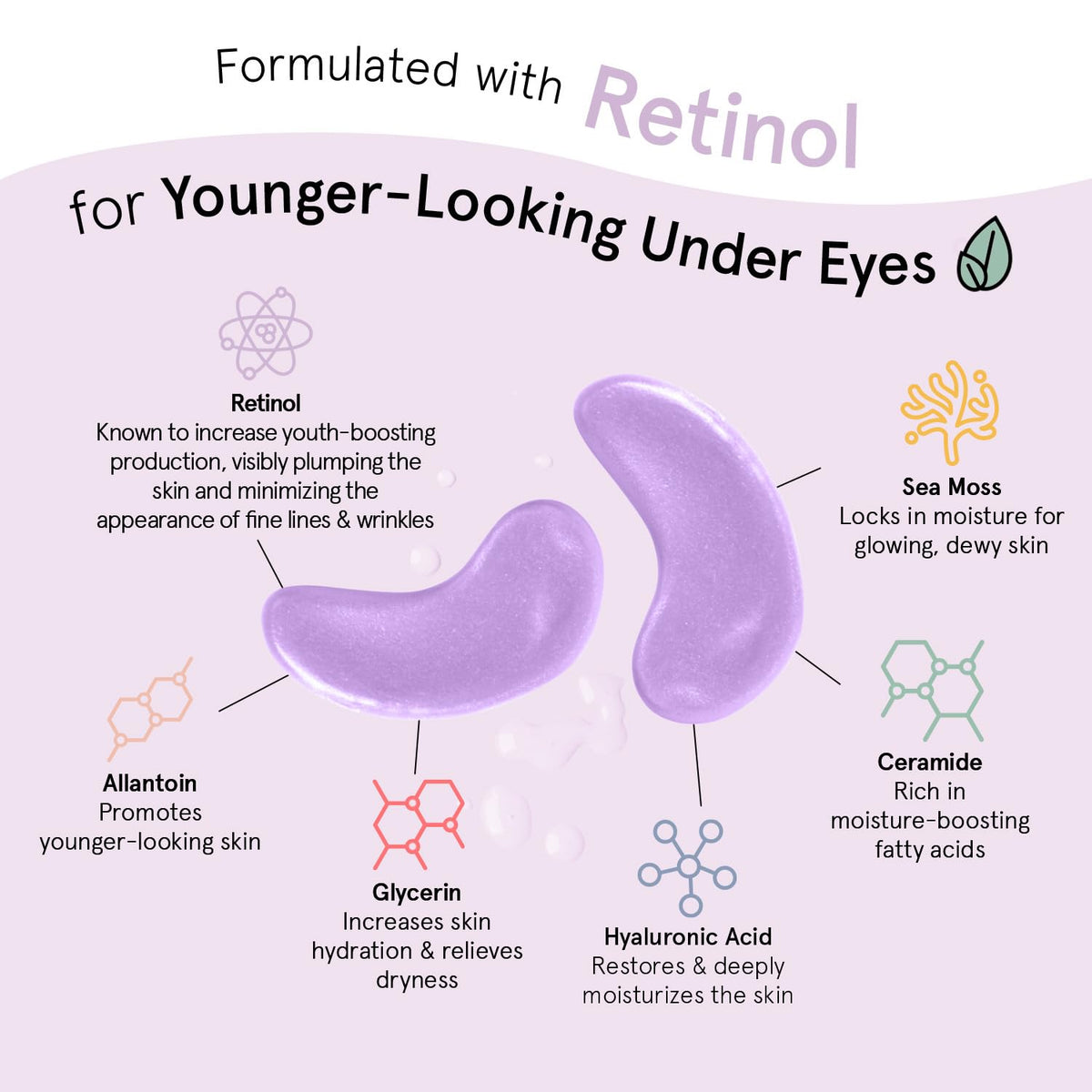 grace & stella Retinol Under Eye Patches for Puffy Eyes grace & stella