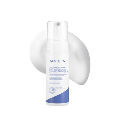 AESTURA ATOBARRIER365 Gentle pH-Balanced Foaming Cleanser with Ceramides | Korean Face Wash for Skin Moisture Barrier Repair, Hydrating Formula, Suitable for Dry Skin, 150ML / 5.07 oz. AESTURA
