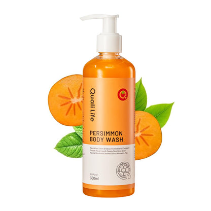 Persimmon Body Wash for Old People Smell, Natural Deodorant Bar Soap QualiLife