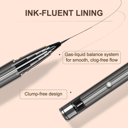 JUDYDOLL Ultra-Fine Liquid Eyeliner-Precision Tip for Wing Line, Smudge-Proof, Quick-Drying, Waterproof Eyeliner Pencil, Easy to Get Inner Corner Lined, Hooded Eyes-Friendly (#01 Black) JUDYDOLL