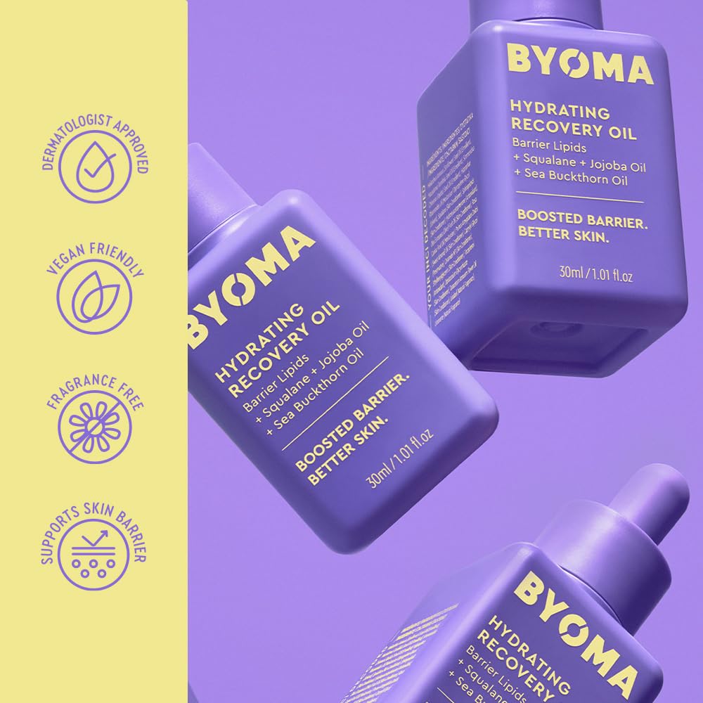 BYOMA Hydrating Recovery Oil, Ultra-Lightweight, Non-Greasy Oil (30ml) BYOMA