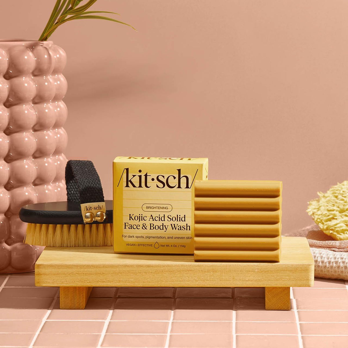 Kitsch Kojic Acid Soap – Turmeric Soap Bar – Made in USA, 4 oz Kitsch