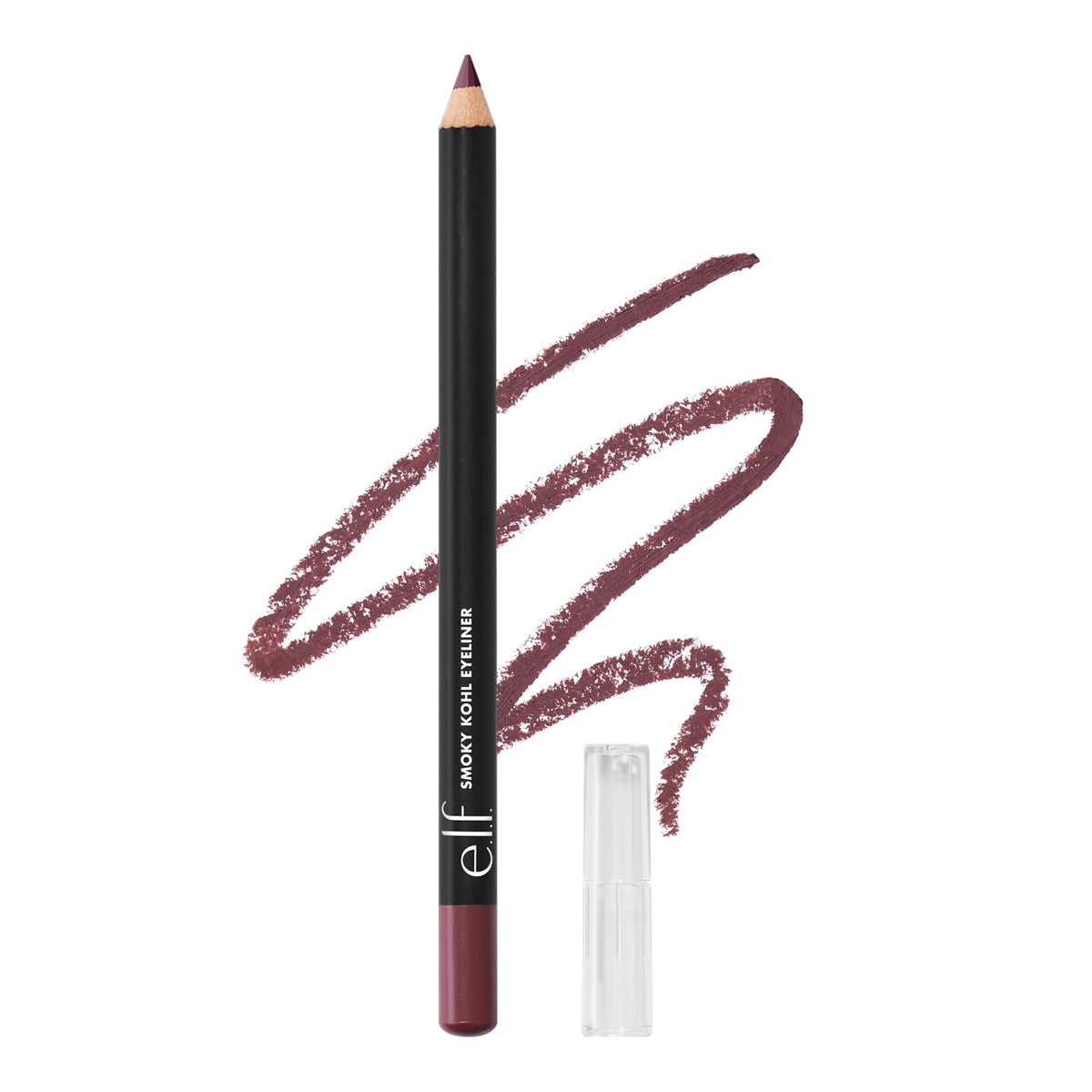 e.l.f. Smoky Kohl Eyeliner, Eye Pencil For Creating Long-Lasting, Bold, High-Pigmented Makeup Looks, Vegan & Cruelty-Free, Plum & Go e.l.f.