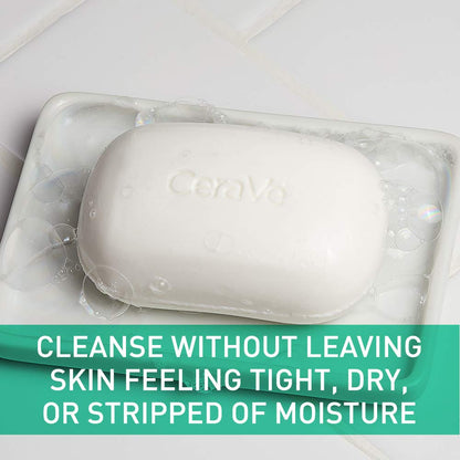 CeraVe Foaming Cleanser Bar, Face & Body Wash, Soap for Oily Skin, 4.5oz CeraVe