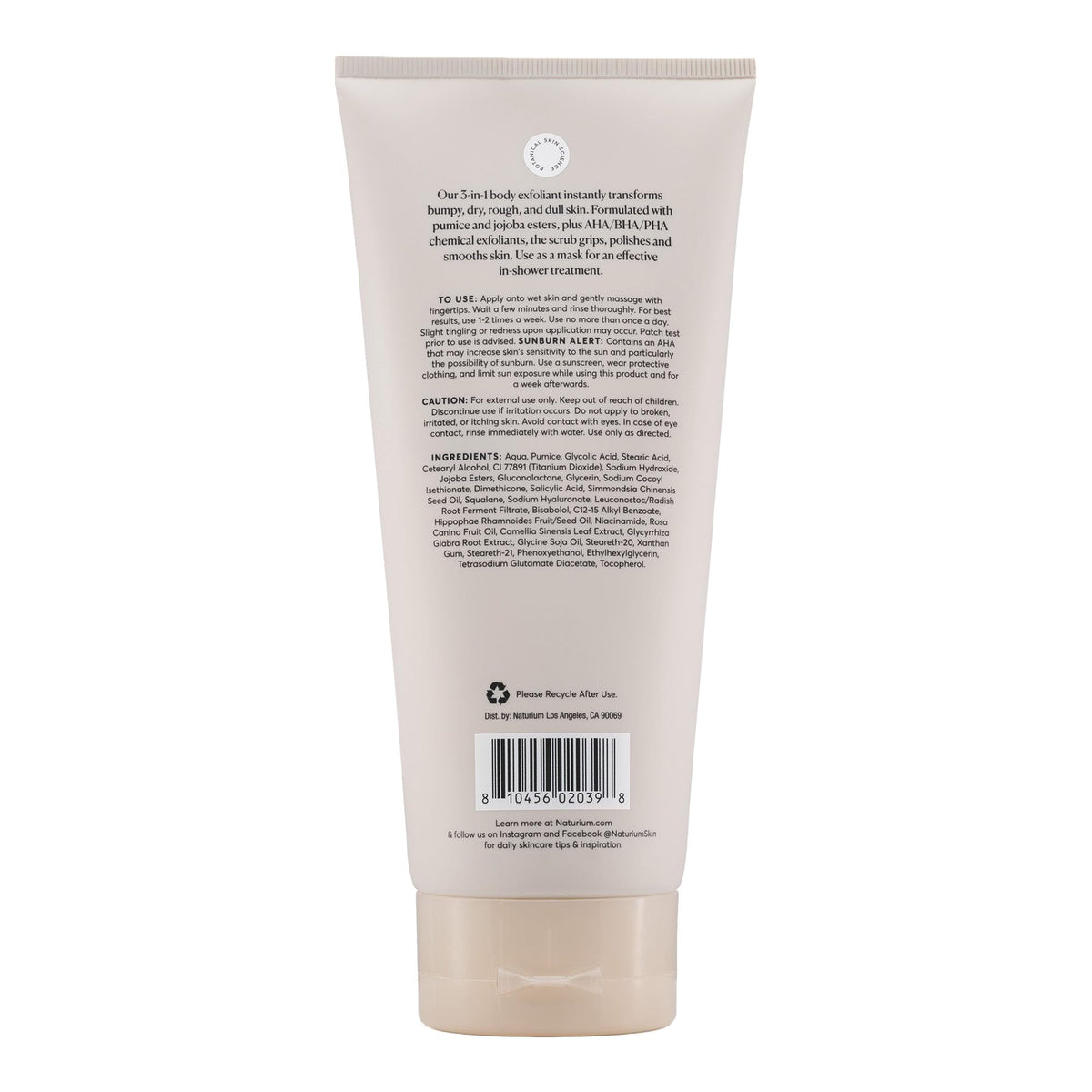 Naturium KP Body Scrub & Mask, AHA, BHA, PHA Exfoliants, 8 fl oz Naturium