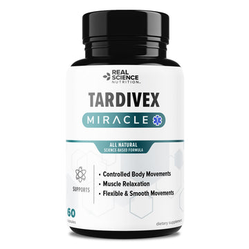 Real Science Tardivex All Natural Nerve Support Supplement for Neurological Balance - Includes Vinitrox, GABA & Essential Vitamins for Controlled Movement & Coordination - Made in USA, 60 Caps Real Science Nutrition buy australia supplements