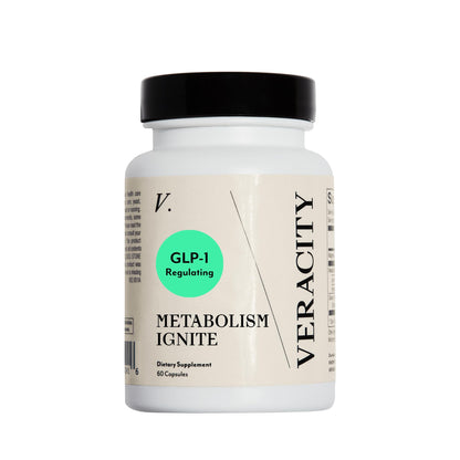 Veracity Metabolism Ignite - Boosts to Reduce Appetite and Cravings for Clinically Proven Weight Loss - Natural & Metabolic Support Supplement - Burns Fat - Side Effect Free - 30 Serving VERACITY SELFCARE