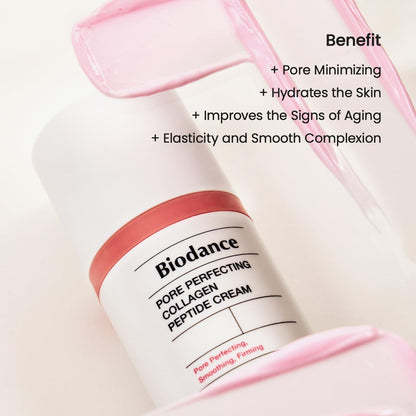 BIODANCE Pore Perfecting Collagen Peptide Cream, Hydrating, Plumping, Pore Care, Firming Facial Moisturizer, Korean Skin Care, Self Care Gifts for Women | 1.69 fl. oz. BIODANCE