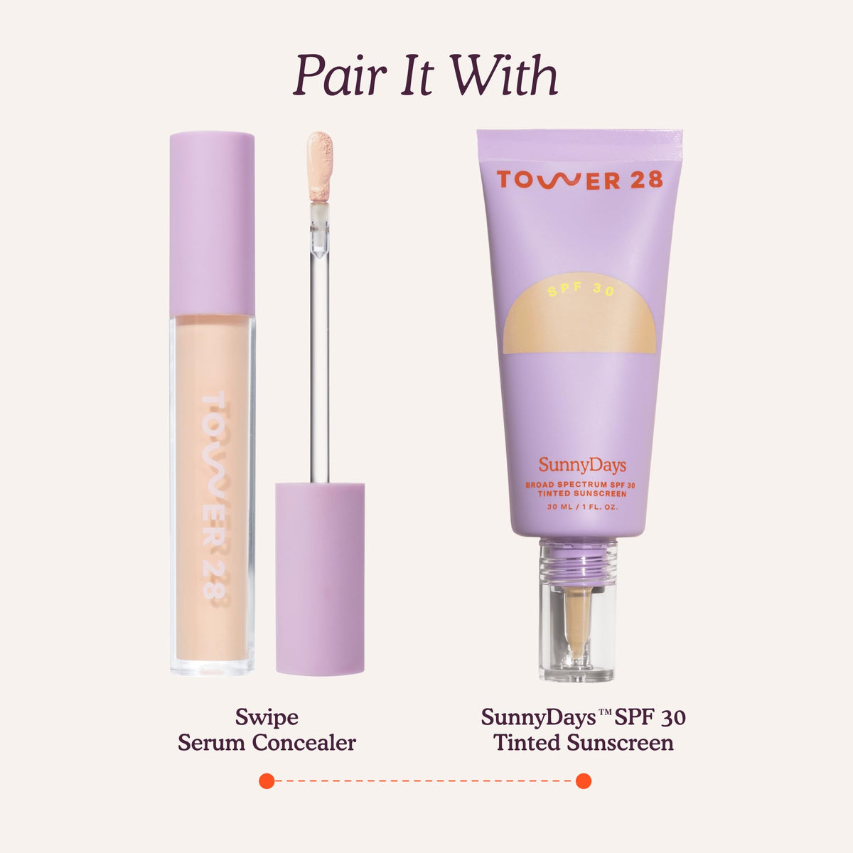 Tower 28 Swipe Serum Hydrating Concealer, 4.0 Light/Medium Cool (0.22 oz) Tower 28