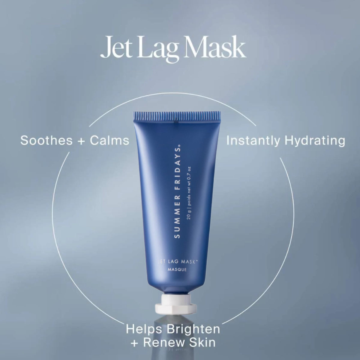 Summer Fridays Jet Lag™ Essentials - Mini Hydrating Skin Care Set With Jet Lag™ Mask, Eye Patches, Deep Hydration Face Serum & Hydration Mist - Travel Size Skincare Kit & Gift Set (4 Count) Summer Fridays