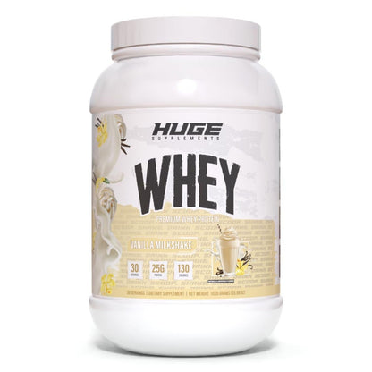 Huge Whey, Protein Powder for Muscle Gain, 25g Protein, 12g EAAs, Supports Muscle Growth, Performance & Recovery (Chocolate Brownie, 30 Servings)