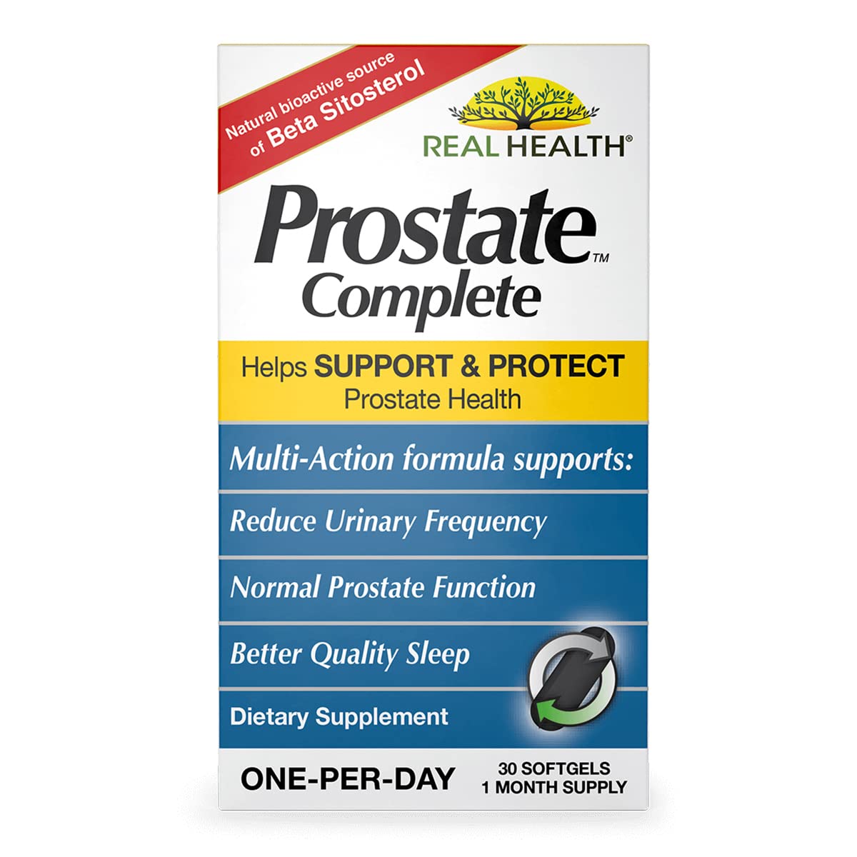 Real Health The Prostate Formula - Prostate Health Supplements for Men, Saw Palmetto Formula for Healthy Bladder and Urinary Support, Real Health