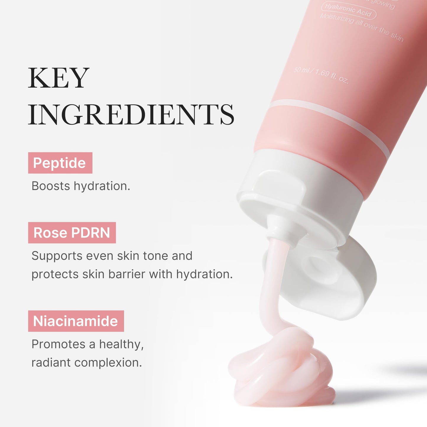 medicube PDRN Pink Hyaluronic Moisturizing Cream | Blemish Recovery, Relief & Hydrating Care | Restores Skin Elasticity & Glow medicube