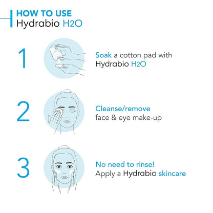 Bioderma - Hydrabio H2O - Micellar Water - Cleansing and Make-Up Removing - for Dehydrated Sensitive Skin , 16.91 Fl Oz (Pack of 1) Bioderma