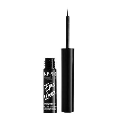 NYX PROFESSIONAL MAKEUP Epic Wear Liquid Liner, Long-Lasting Waterproof Eyeliner - Black NYX PROFESSIONAL MAKEUP