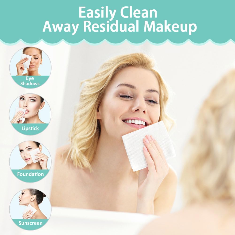 HOMEXCEL Face Towels, Disposable Face Towelette Ultra Soft & Absorbent HOMEXCEL