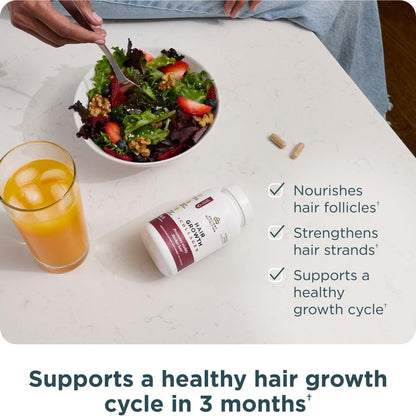 Ancient Nutrition Hair Growth + Collagen Supplement, Hydrolyzed Collagen Peptides, Clinically Studied Superfoods for Hair Growth Support, Thicker, Fuller Hair and Radiant Skin, 60 Count Gsupps Australia