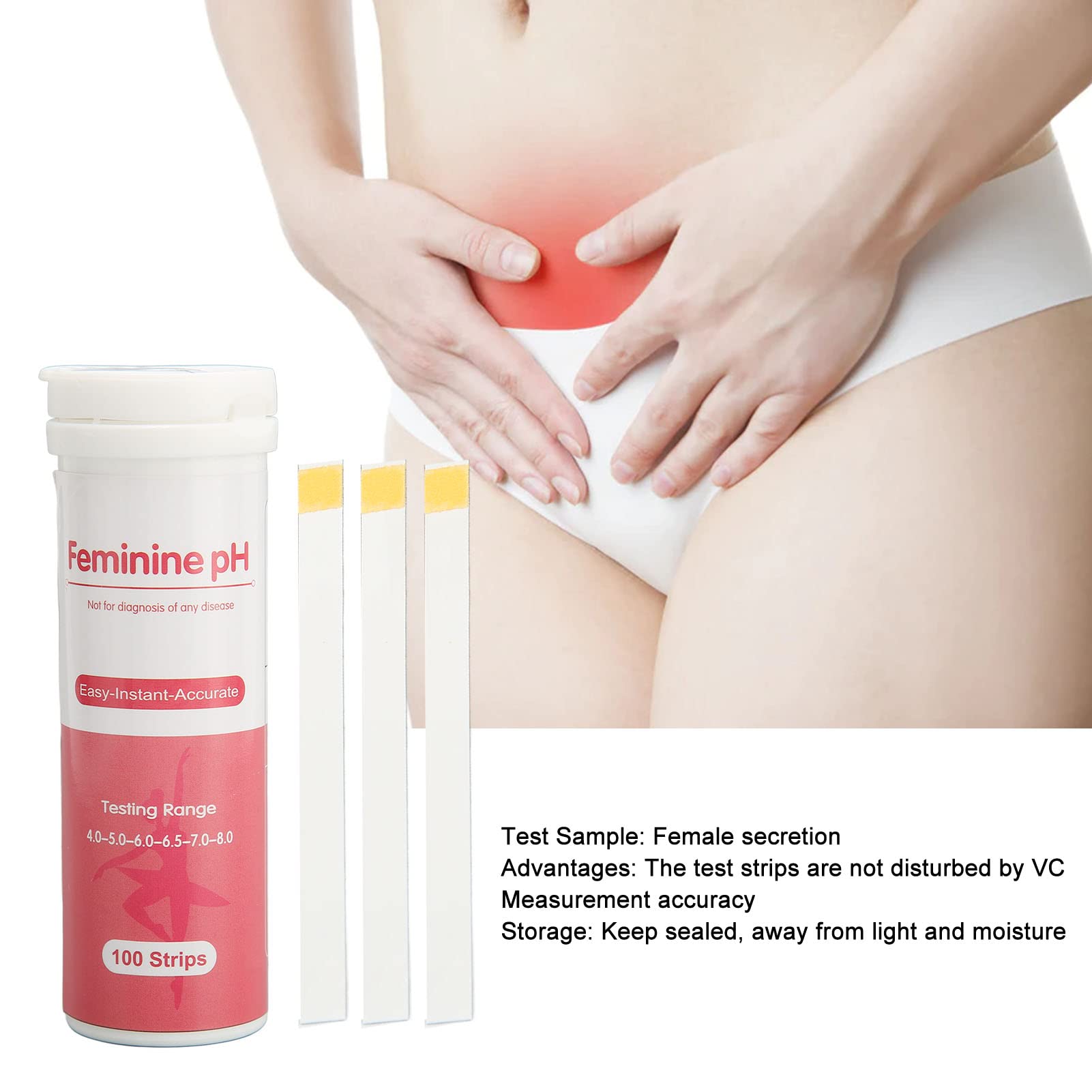 100 Vaginal Test Strips Check PH Level for Female Health, Accurate & Easy to Use, Monitor Gynecologic Betued buy australia supplements