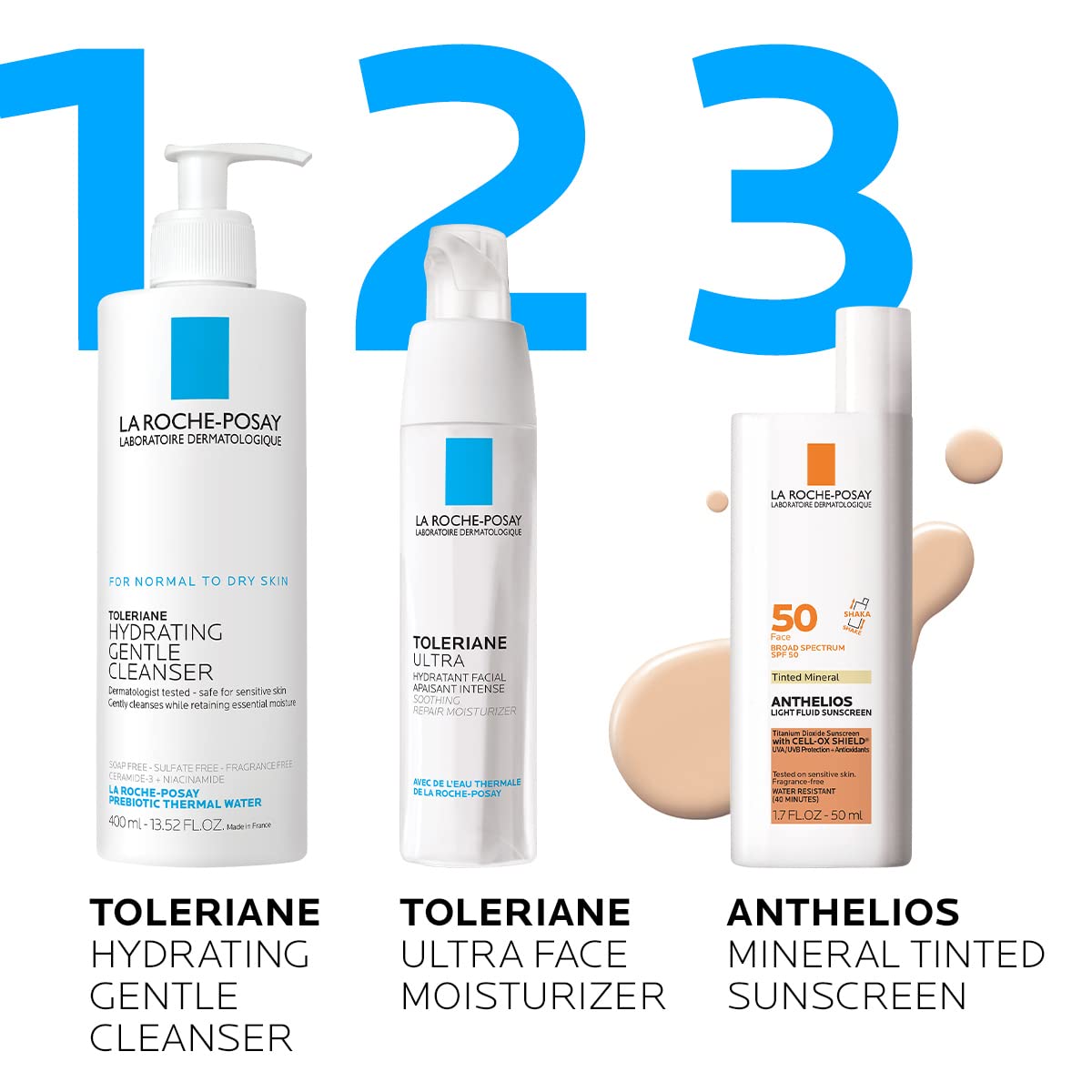 La Roche-Posay Anthelios Tinted Mineral Sunscreen for Face SPF 50, Light La Roche-Posay