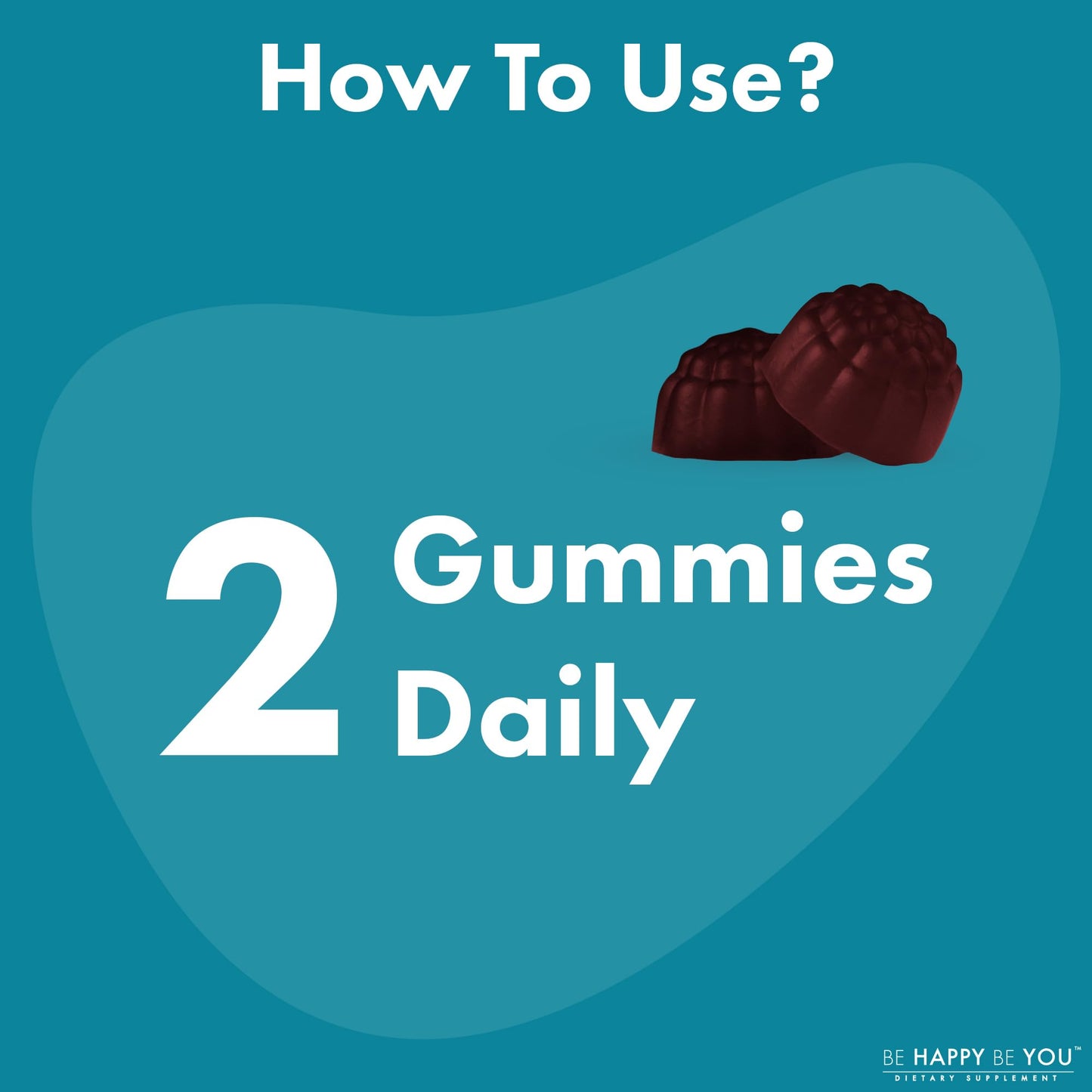 Be Happy Be You Magnesium Glycinate Gummies with L-Theanine – Relaxation & Sleep Support – Vegan, Gelatin-Free, Mixed Berry Flavor Be Happy Be You