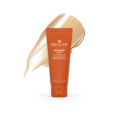 Origins GinZing Energy-Boosting Tinted Moisturizer with SPF 40 | Hydrates & Perfects | Skin Tint with Caffeine and Ginseng, 1.7 Fl Oz Origins