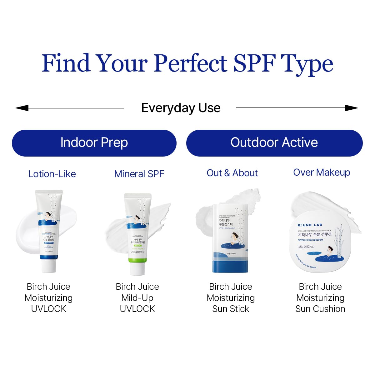 ROUND LAB Birch Juice Moisturizing Sun Stick SPF 50+, 0.67oz ROUND LAB