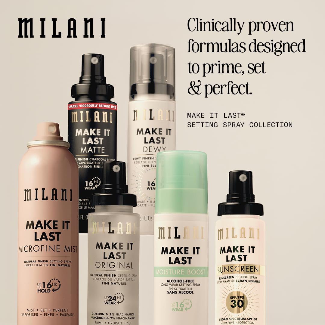 Milani Setting Spray + Primer, Make It Last Original Natural Finish Milani