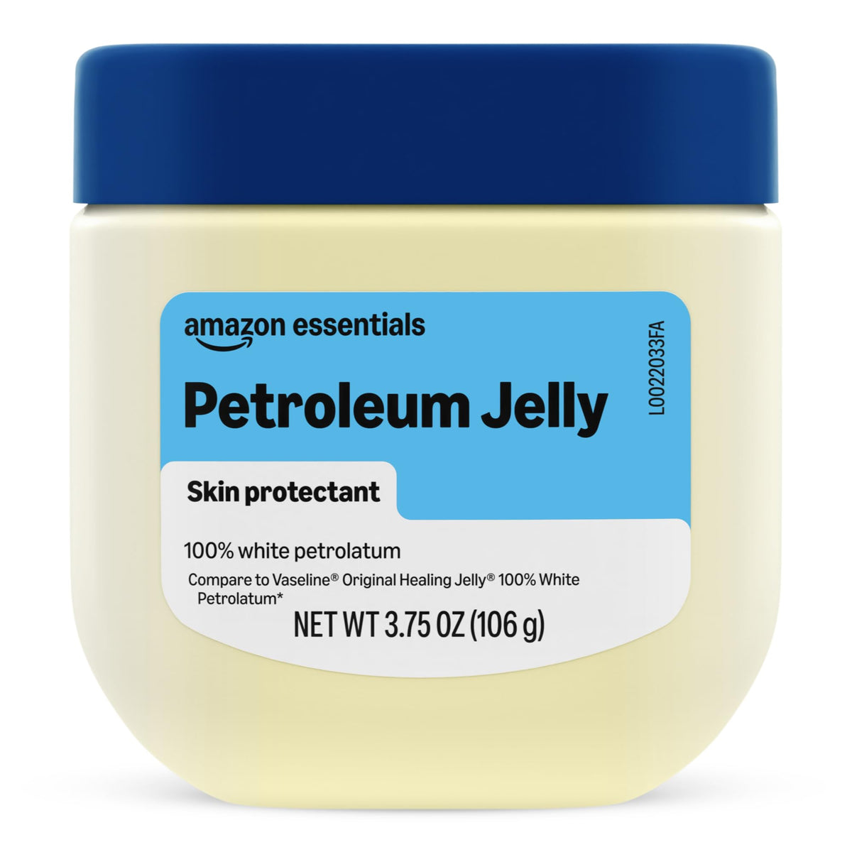 Amazon Essentials Petroleum Jelly White Petrolatum Skin Protectant, Unscented, 3.75 Ounce, 1-Pack (Previously Amazon Basics) Amazon Essentials