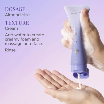 TATCHA The Rice Wash | Soft Cream Facial Cleanser Washes Away Buildup Without Stripping Skin For A Soft, Luminous Complexion | 4 oz TATCHA