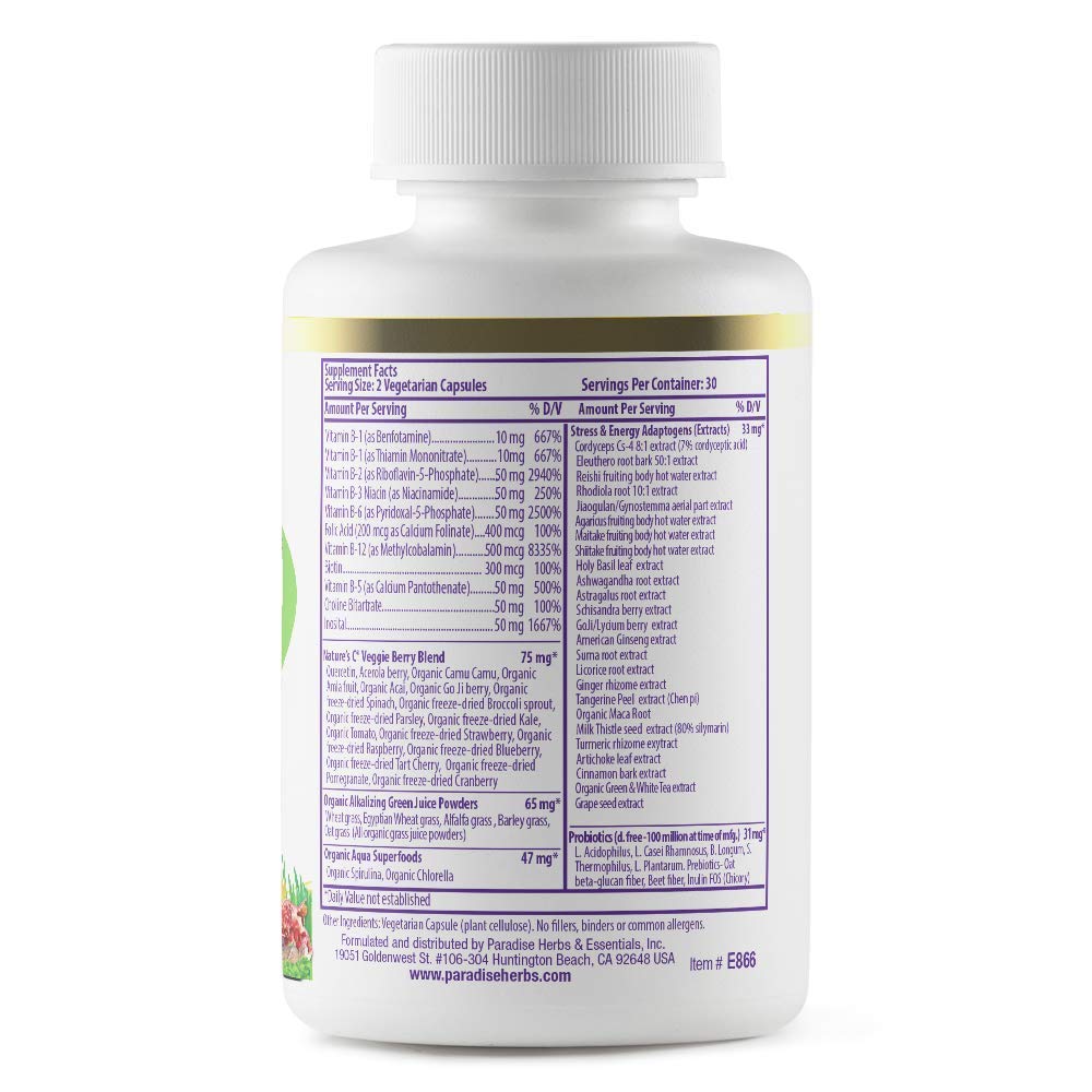 Paradise Herbs Earth's Blend Once Daily Multivitamin & B-Complex Bundle Paradise Herbs buy australia supplements
